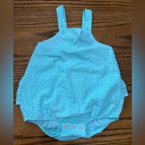 Aqua Cat & Jack Eyelet Romper